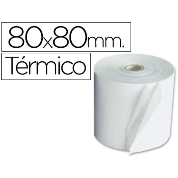 Rollo sumadora Q-CONNECT térmico  80x80mm **USAR RPT808012**