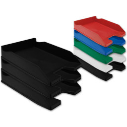 Bandeja sobremesa plástico Q-CONNECT negro opaco