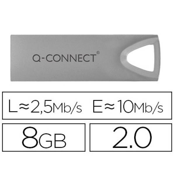 Memoria usb Q-CONNECT flash premium 8GB 2.0 Memoria usb Q-CONNECT flash premium 8GB 2.0