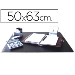 Vade sobremesa Q-CONNECT negro 50x63cm material PVC antiestático y antideslizante (32647)