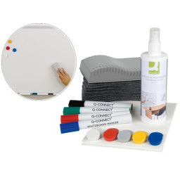 SET DE PIZARRA BLANCA Q-CONNECT 6 PIEZAS SURTIDAS