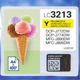 TINTA YELLOW DCPJ772DW/MFCJ890DW