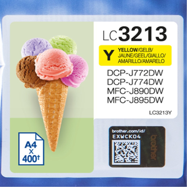 TINTA YELLOW DCPJ772DW/MFCJ890DW