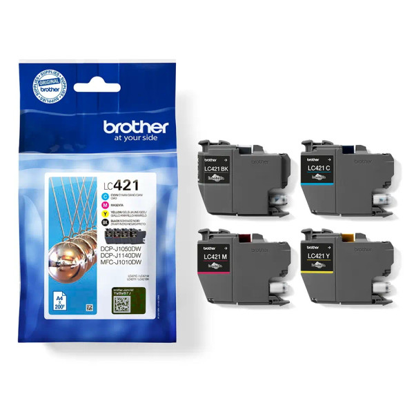 (4) C.t.BROTHER CMYK DCPJ1050 MFCJ1010 4x200p. - kit 4-colores