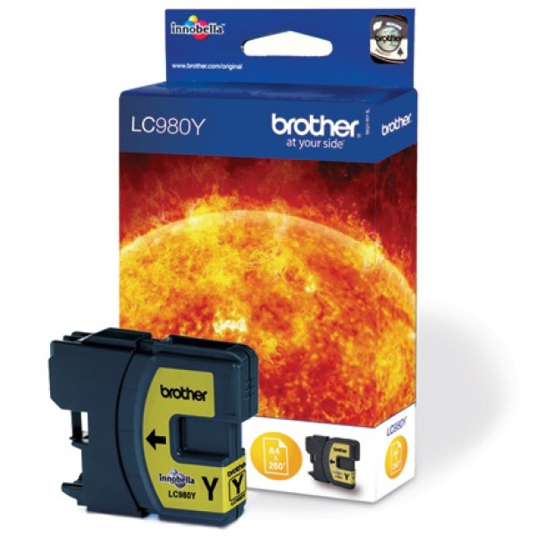 TINTA AMARLLA LC980Y BROTHER