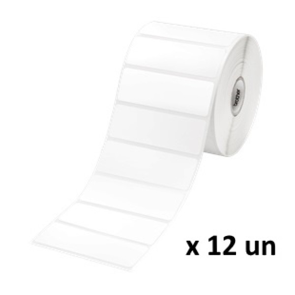 CAJA 10 ROLLOS ETIQUETAS 76 X 26