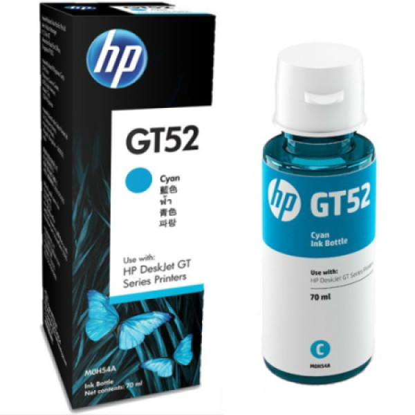 Recarga tinta HP GT52 cyan InkTank 115 500 530 615 410 415 SmartTank 500 515