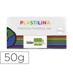 Plastilina LIDERPAPEL blanco pequeño