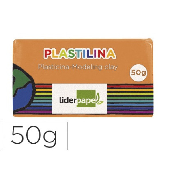 Plastilina LIDERPAPEL naranaja pequeño