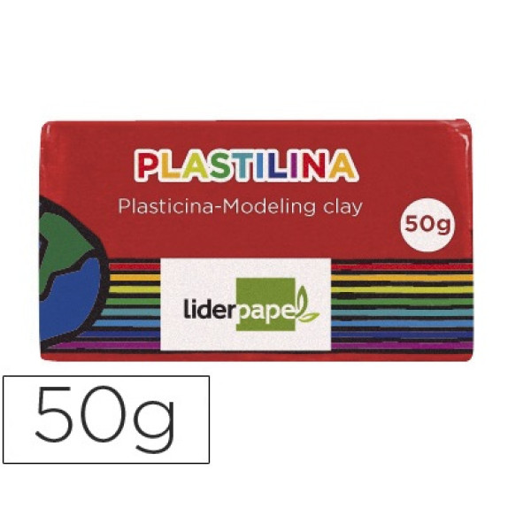 Plastilina LIDERPAPEL rojo pequeño