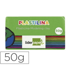 Plastilina LIDERPAPEL verde pequeño