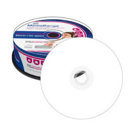 (T25) CD-R MEDIARANGE 700MB 80min 52x speed imprimible inkjet fullsurface - Tarrina-25