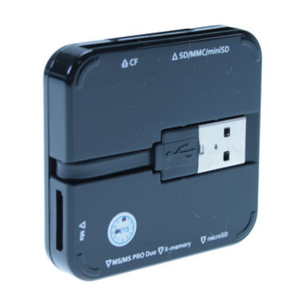 MEDIARANGE lector de tarjetas de memoria flash USB 2.0, SD/MMC/MS/XD/CF/microSD