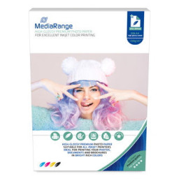 Papel MEDIARANGE inkjet Photo paper mate 130g 100A4