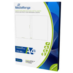 MEDIARANGE hojas para estuche vídeo DVD 14mm 50h. (272x183mm)