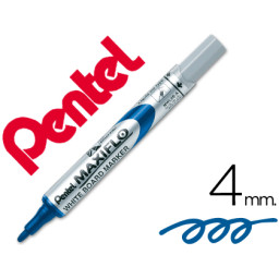Rotulador PENTEL maxiflo para pizarra blanca azul