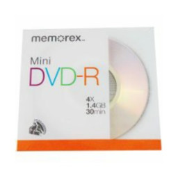 (10) DVD-R Mini MEMOREX 1,4GB 4x *