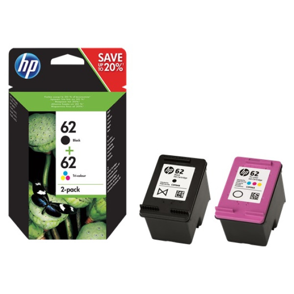 HP 62  COMBO 2-PACK NEGRO-TRICOLOR