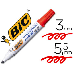 Rotulador BIC Velleda para pizarra rojo
