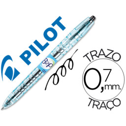 Bolígrafo tinta gel PILOT B2P negro reciclado