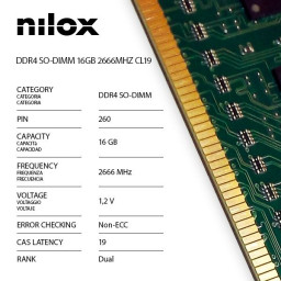 RAM DDR4 SO-DIMM 16GB 2666MHZ CL19