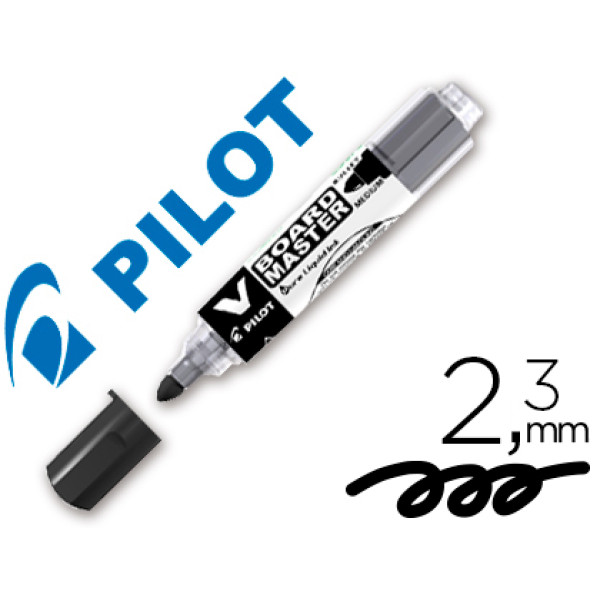 Rotulador PILOT Vboard Master 2.3mm. Negro Para pizarra blanca