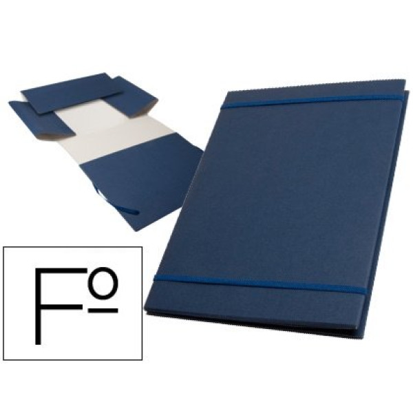 Carpeta proyectos LIDERPAPEL FOLIO extensible gofrado-colores surtidos: azul, negro, rojo, verde