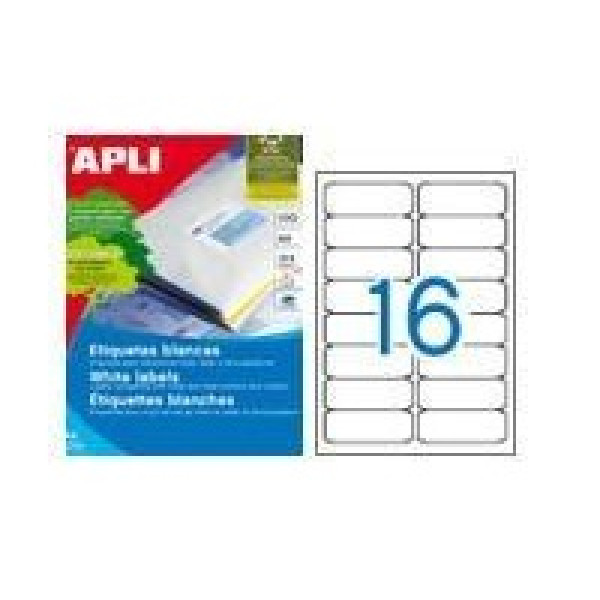 Etiq.APLI 99,1x34 poliv.cantos romos 100A4 1600u.