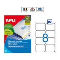Etiq.APLI 99,1x67,7 poliv.cantos romos 100A4 800u.