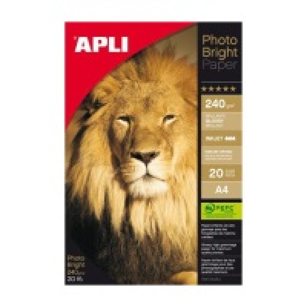 Papel APLI Photo Satin 60A4 200g. satinado semi-brillante