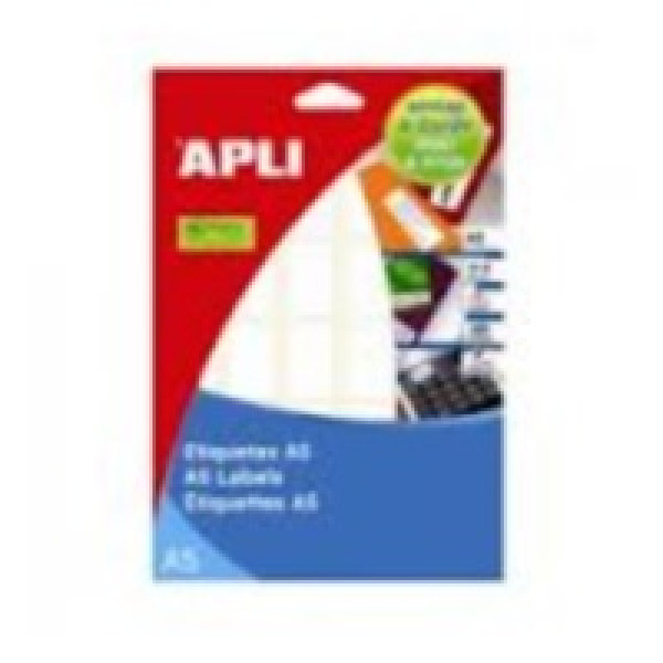 Etiq.APLI A5 cantos romos 105x148mm 30un. 15h fondo blanco inkjet/laser/manual