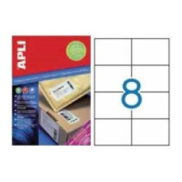 Etiq.APLI 105 x74   extrafuerte 800u.100A4 adhesivo extrafuerte
