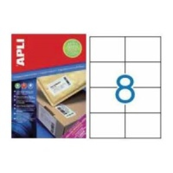 Etiq.APLI 105 x74   extrafuerte 800u.100A4 adhesivo extrafuerte