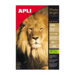 Papel APLI glossy láser color 210g 100A4 doble cara