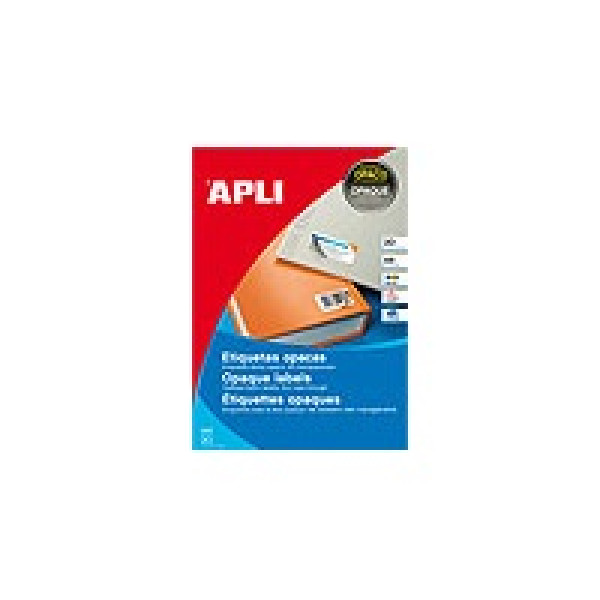 Etiqueta APLI 182,0 x 120,0mm opaca + hoja albarán 20u. 20A4 (con microperforado)