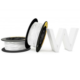 3D filament PLA 1,75mm 1Kg - white (blanco) Poly-Lactic Acid (PLA), 195mm x 85mm