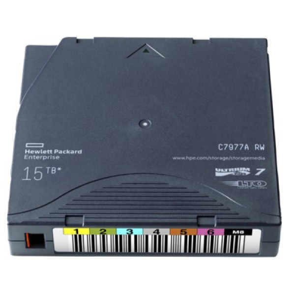 DC HPE Ultrium LTO-7 (BaFe) M8 media etiquetado 9TB/22,5TB label&initialized (C7977A etiqueta M8)