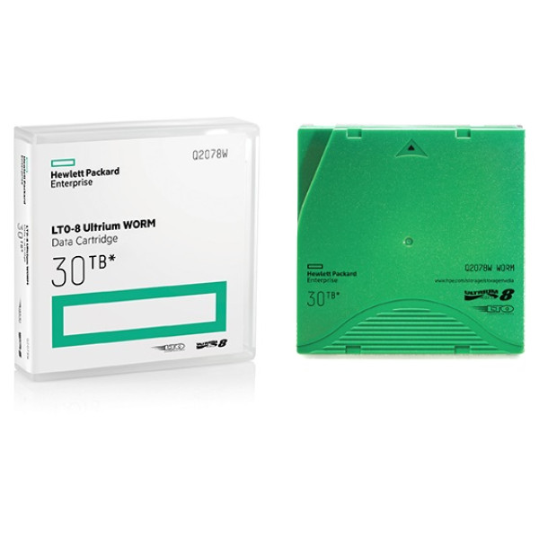 DC HPE Ultrium LTO-8 (BaFe) WORM 12TB/30TB (1 sola grabación)