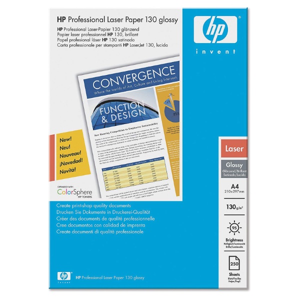 Papel HP Profesional laser 130 250A4  130g. satinado *