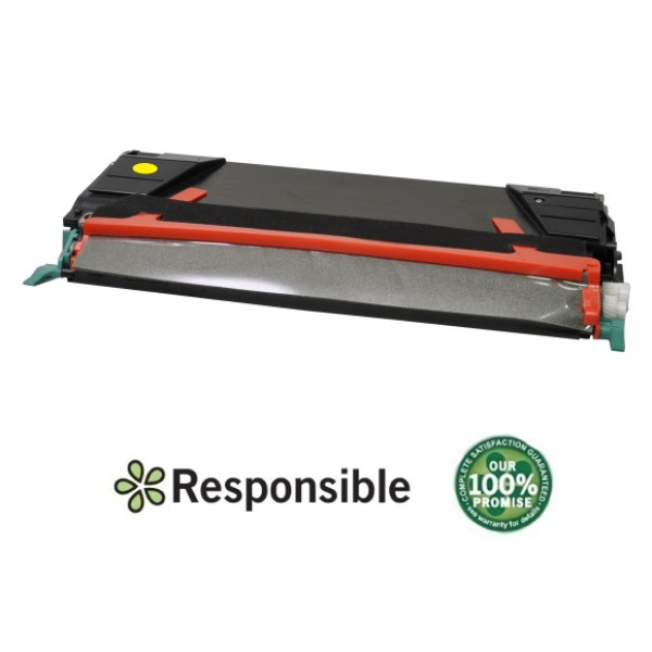 Toner RESPONSIBLE: LEXMARK C522 C524 C530 C532 C534 amarillo 3.000p. (C5220YS) (C522YR)