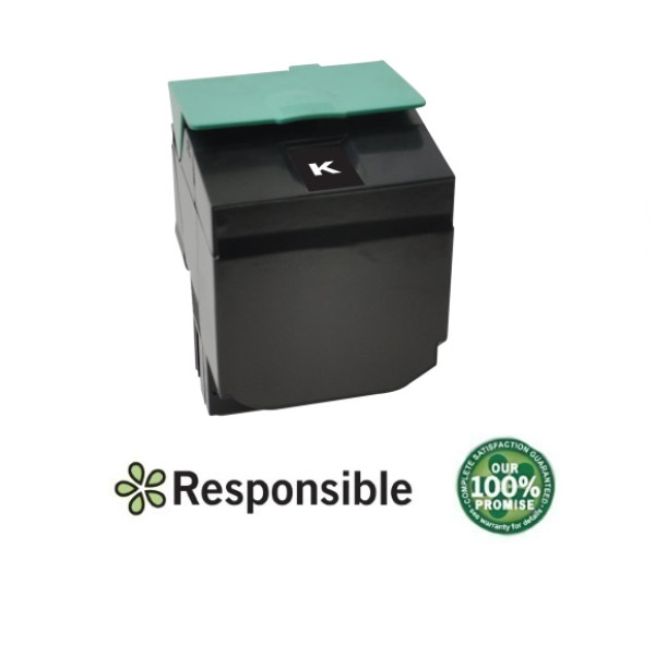 Toner RESPONSIBLE: LEXMARK C544 X544 negro 6.000p. (C544X1KG) (C544BR)