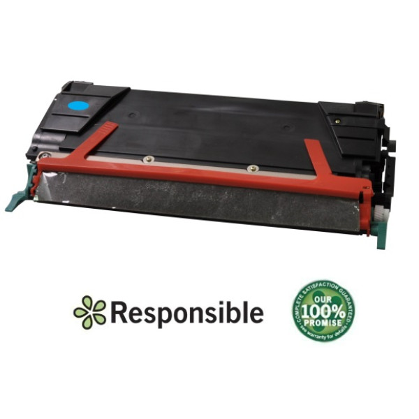 Toner RESPONSIBLE: LEXMARK C734 C736 X734 X736 X738 cian 6.000p. (C734A1CG) (C734CR)