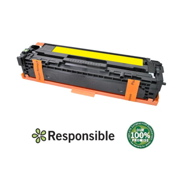 Toner RESPONSIBLE: HP CP1215 CP1217 CP1515 CP1518 CM1312  amarillo 1.400p. (CB542A) (CP1215YR)