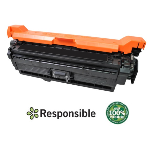 Toner RESPONSIBLE: HP Lj CP3525 CM3530 negro 10.500p. (CE250X) (CP3525BR)