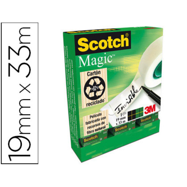 (12) Cinta SCOTCH Magic invisible (19 x 33m)