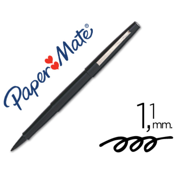 Rotulador PAPER MATE FLARE nylon 0.4 mm  Negro