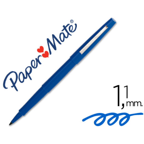 Rotulador PAPER MATE FLARE nylon 0.4 mm  Azul