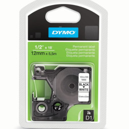 D1 12MM. X 5 5M. POL ADHESIVO PERM