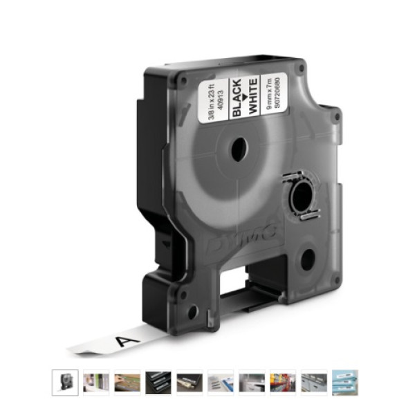 D1 - CINTAS DYMO 9MMX7M NEG/BLANC