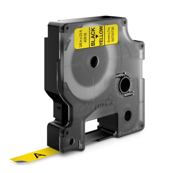 D1 - CINTAS DYMO 9MMX7M  NEG/AMAR